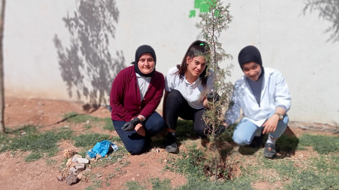 Okulumuzda çiçek ve fidan dikimi yapıldı Bahçeler Anadolu Lisesi